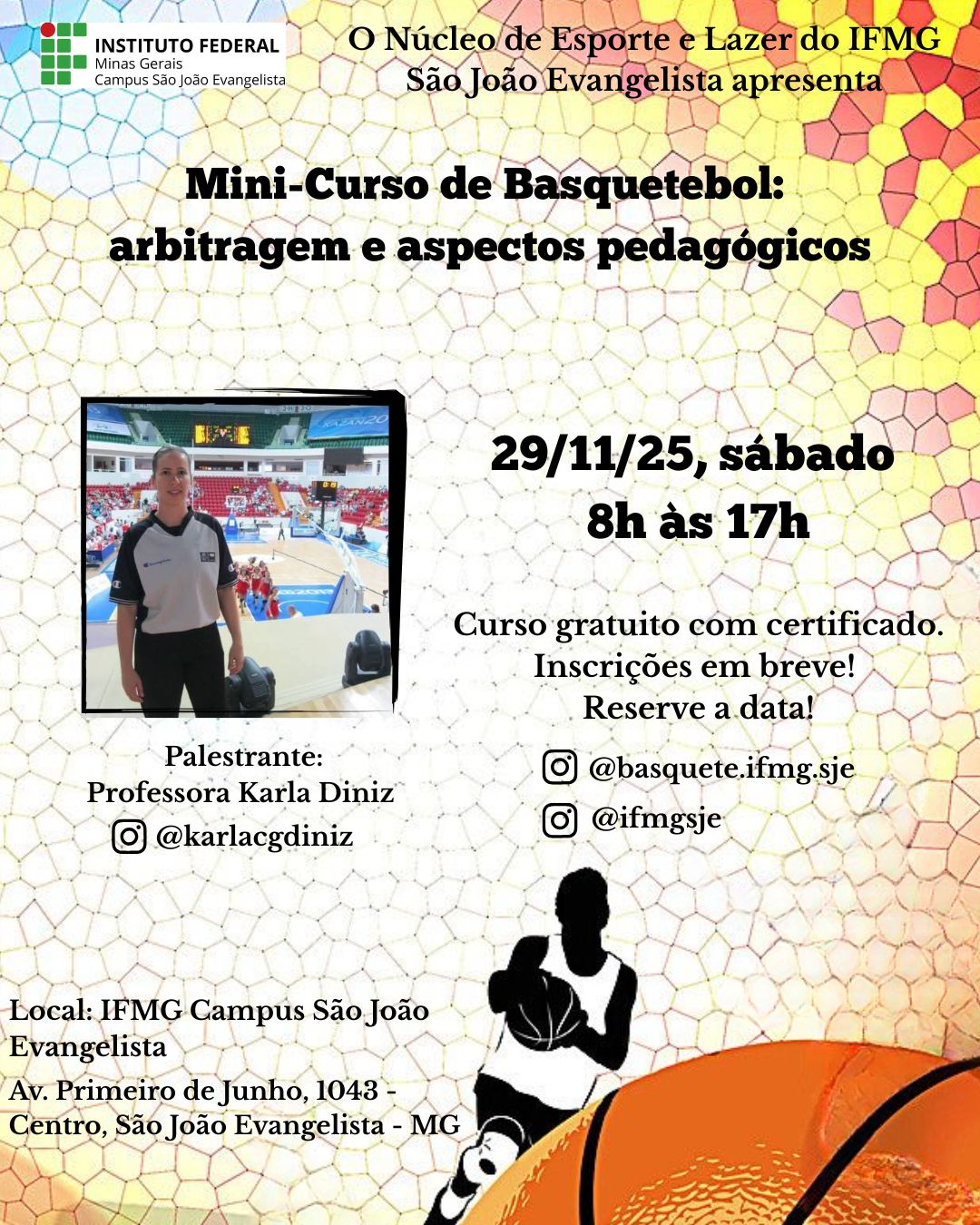 Foto de Mini-Curso de Basquetebol: arbitragem e aspectos pedagógicos