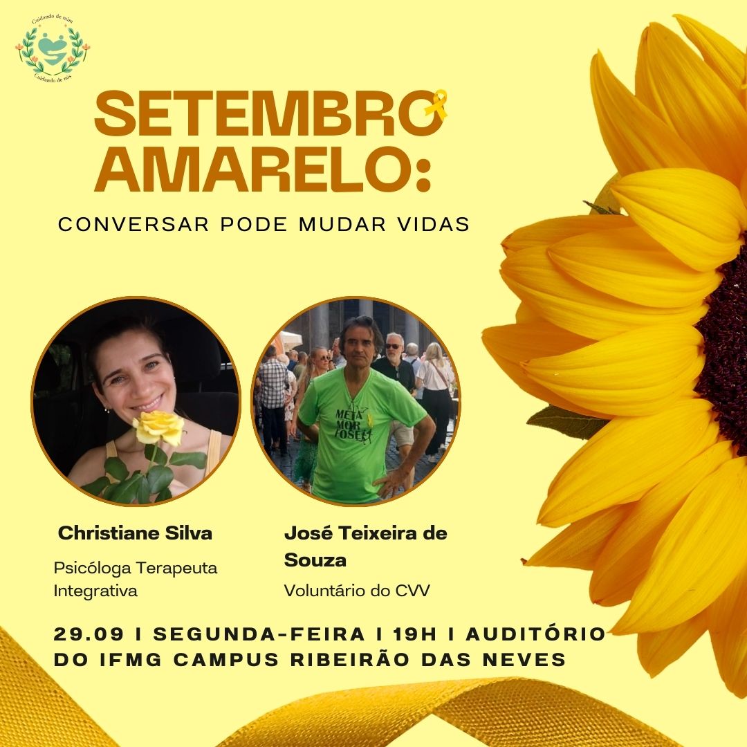 Foto de Setembro Amarelo: conversar pode mudar vidas