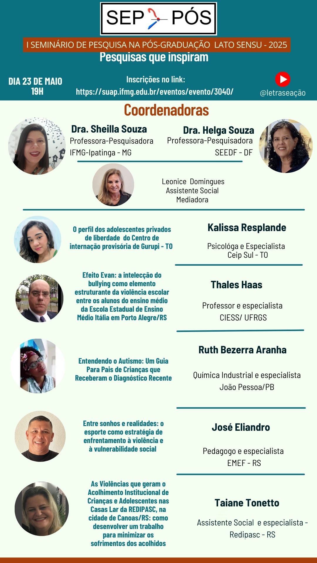 Foto de SEP-PÓS: I Seminário de Produção Científica da Pós-Graduação Lato Sensu - 2025