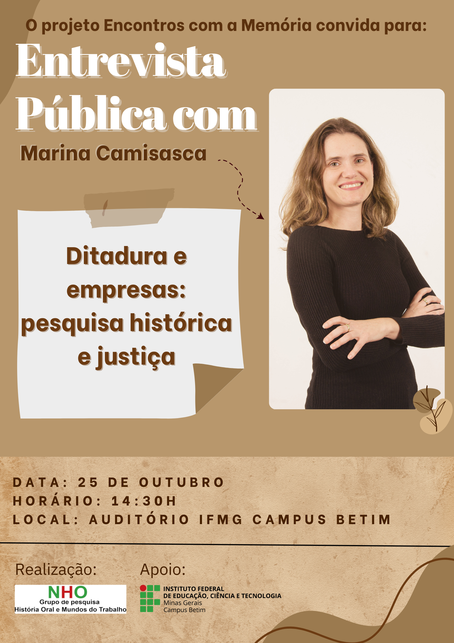 Foto de Encontros com a memória - Entrevista Pública Marina Camisasca